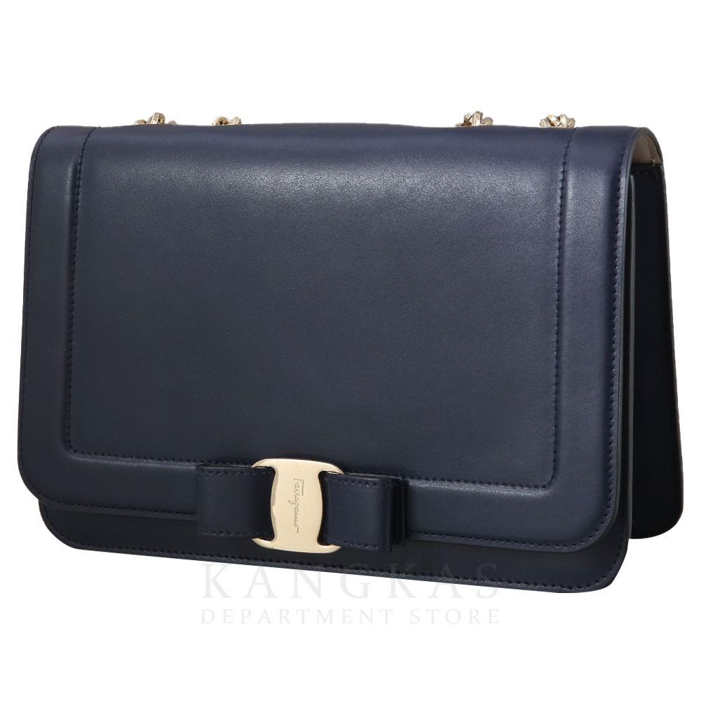 FERRAGAMO(USED)페레가모 바라리본 플랩 체인백